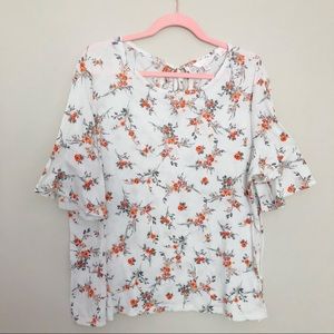 Half Sleeve Gauzey Autumn Blouse XXL